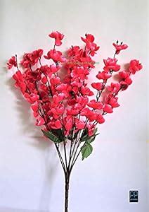 Buy AlphaShop Artificial Flower Bunch (Pink, 9 Stems) ,Artificial Flora ...