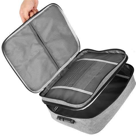 Birudmart Water-Resistant Multipurpose Document Bag with Lock File ...