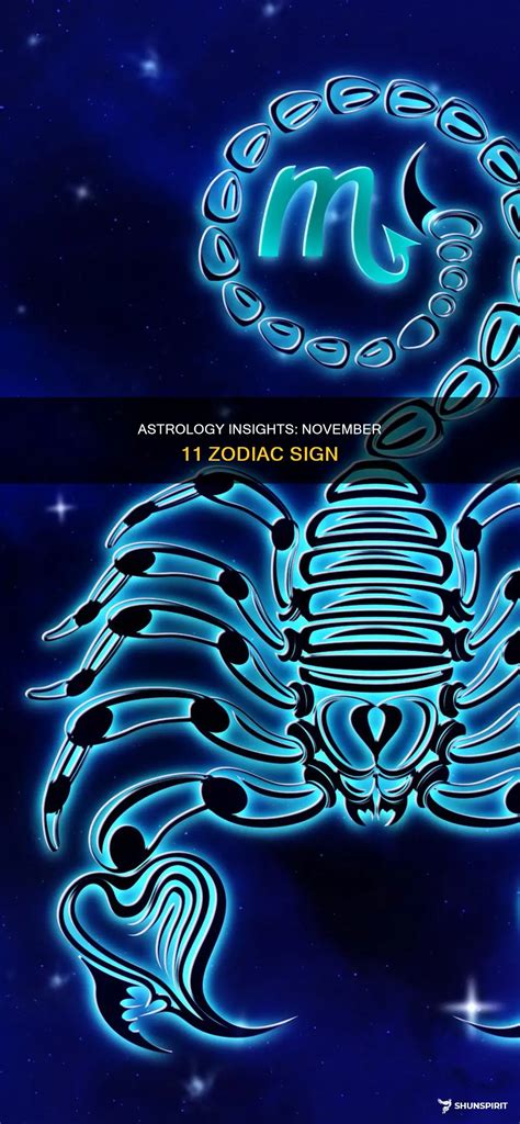 Astrology Insights: November 11 Zodiac Sign | ShunSpirit