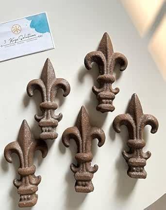 3keys® Spearhead Cast Iron Finials for Fence & Gate Tops Heavy-Duty ...