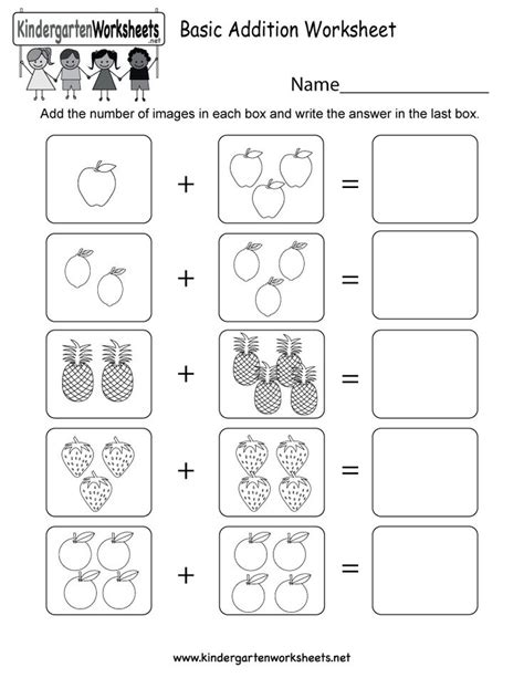 Image result for Math Addition Kinder