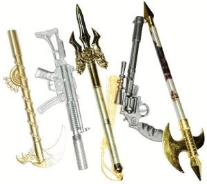 Oneclickshopping Gun Pen ; Sword Pen Combo Set Gel Pen - Buy ...