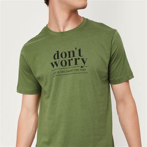 Buy Men Typographic Print Slim Fit T-shirt Online at just Rs. 249.0 ...