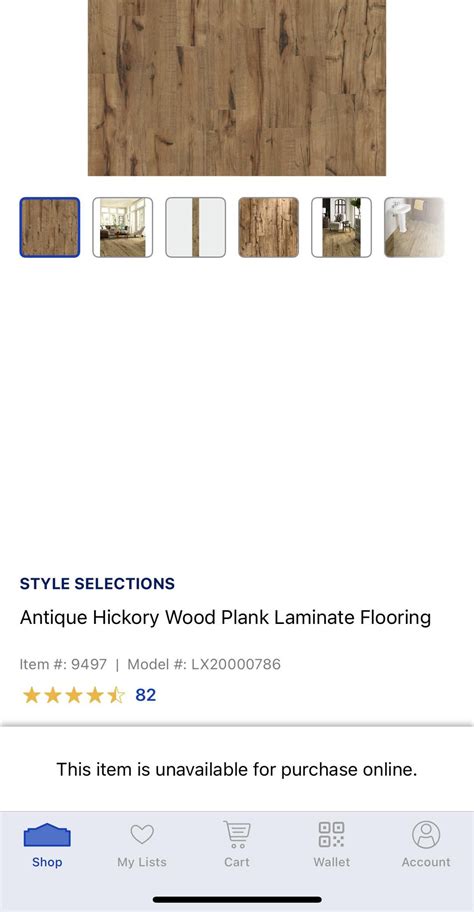 Lowe's Antique Hickory Laminate : r/Flooring