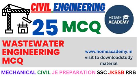 WASTEWATER ENGINEERING MCQ Civil Engineering
