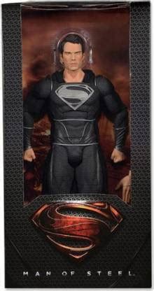 Superman Black Suit Man Of Steel 18" Deluxe 1/4 Scale - Black Suit Man ...