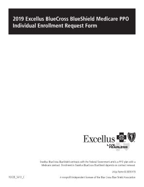 Fillable Online 2019 Excellus BlueCross BlueShield Medicare Utica Rome ...