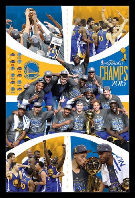 2015 Golden State Warriors NBA Finals - Celebration Laminated & Framed ...