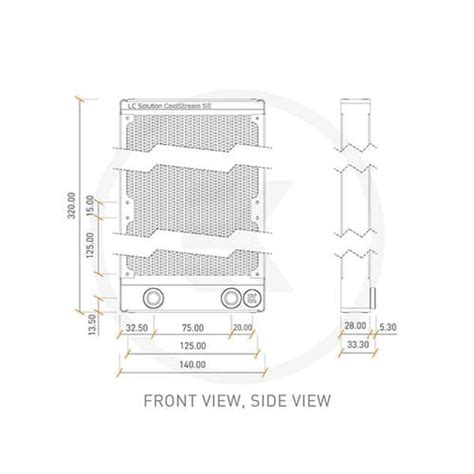 EK-CoolStream SE280 280mm Water Cooling Radiator Black