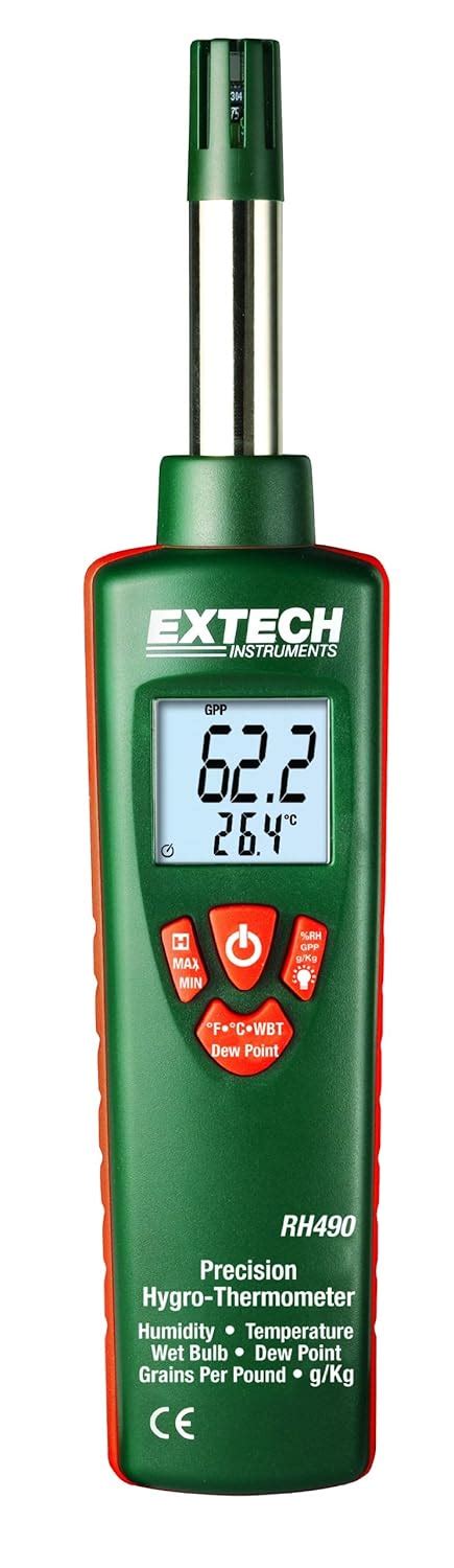 Extech RH490 Precision Hygro-Thermometer with Grains Per Pou : Amazon.in
