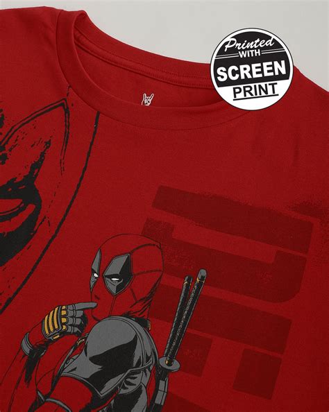 Deadpool Red Tshirt For Men – Free Authority