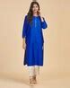 Buy Blue Kurtas for Women by Fabindia Online | Ajio.com