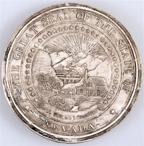 Plaster Cast of Nevada State Seal [153654]