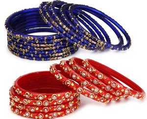 1st Time Glass Enamel Bangle Set Price in India - Buy 1st Time Glass ...