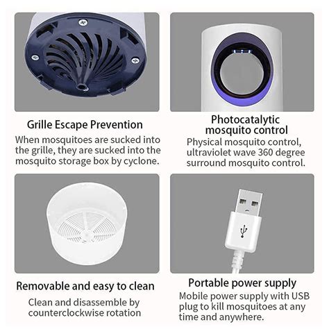 AllExtreme Bugs Killer Rechargeable Bug Killer Lamp USB Powered Insect ...