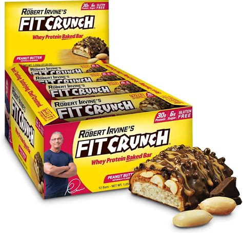 Fit Crunch 88g Bars Peanut Butter 12 bars: Amazon.ca: Health & Personal ...