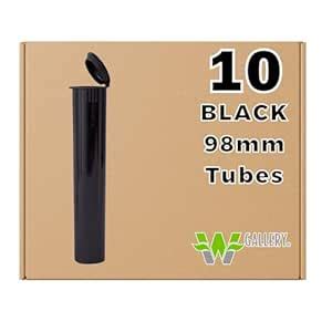 98MM Black Doob Tubes | 10 Pack | Waterproof Airtight and Smell Proof ...