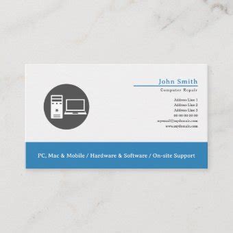 Computer Repair Business Card Design 的图像结果