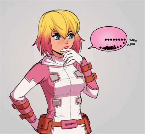 Gwenpool Having a Loooooong Think by MarikBentusi on DeviantArt