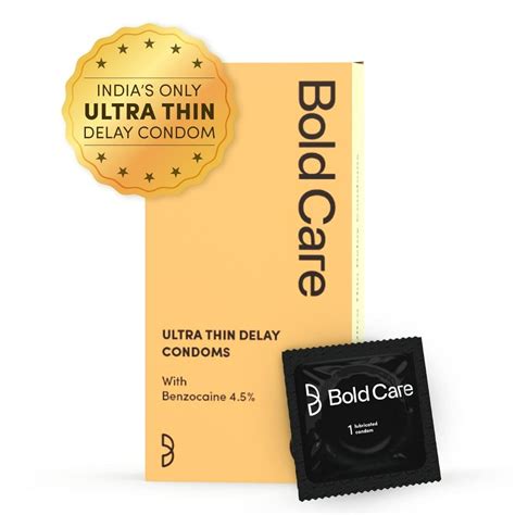 Buy Bold Care Ultra Thin Delay Condoms with Benzocaine 4.5%, 10 Count ...