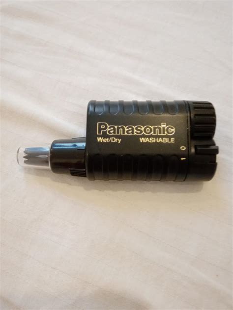 Panasonic Male ER115 Nose & Ear Hair Trimmer Wet/Dry Application, Black ...