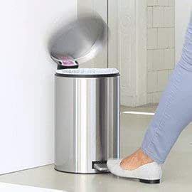 PARASNATH Stainless Steel Plain Pedal Dustbin, Plain Pedal Garbage Bin ...