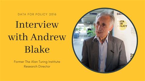 #DataforPolicy2016 - Interview with Andrew Blake, former The Alan ...