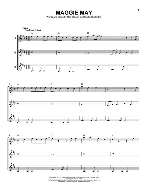 Maggie May by Rod Stewart - Guitar Ensemble - Guitar Instructor