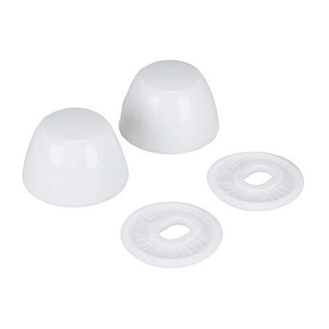 Buy Danco 80821 Snap on Round Toilet Bolt Caps in White, Pack of 2 ...