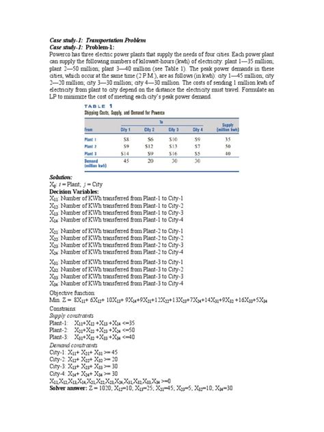 Image result for Transportation Problem Question. Answer