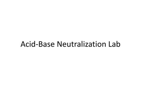 Image result for Acid-Base Neutralization Lab