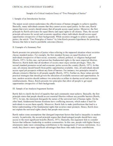 Critical Analysis Essay Example 的图像结果