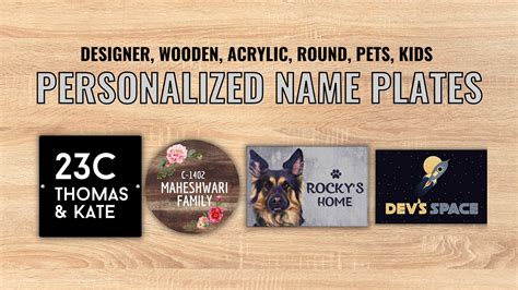 Best Name Plate Design Ideas For Your Homes – Nutcase