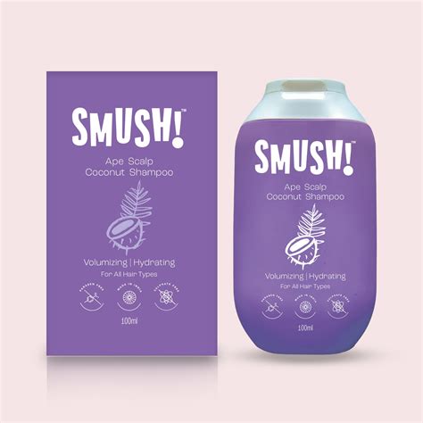 SMUSH! Ape Scalp Coconut Shampoo | 100ml | Travel Friendly Pack ...