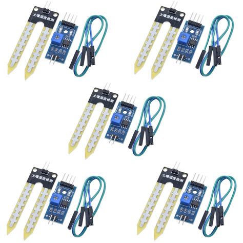 RIDEN 5pcs LM393 3.3V-5V Soil Moisture Detect Sensor Soil Moisture ...