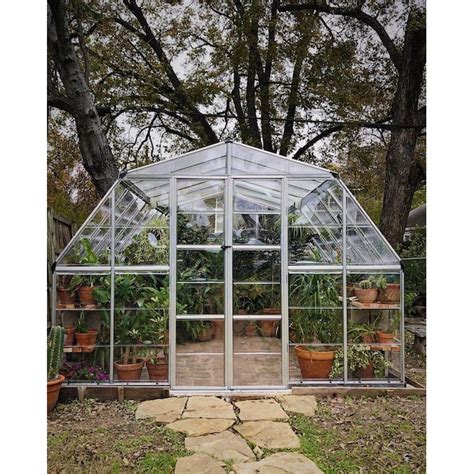 Canopia by Palram Americana 12-ft L x 12-ft W x 8.625-ft H Silver Frame ...