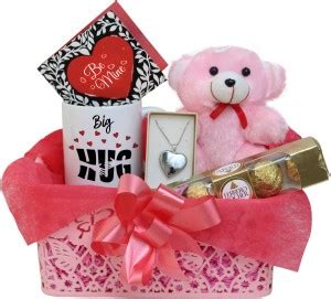 TIED RIBBONS Valentine Day Gift Combo for Girlfriend Wife Girls - Teddy ...