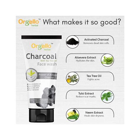 Orgello Charcoal Face Wash 100ml - Cureka - Online Health Care Products ...