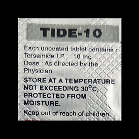 TIDE 10MG TABLET 10'S Price, Uses, Side Effects & Substitutes | Medkart