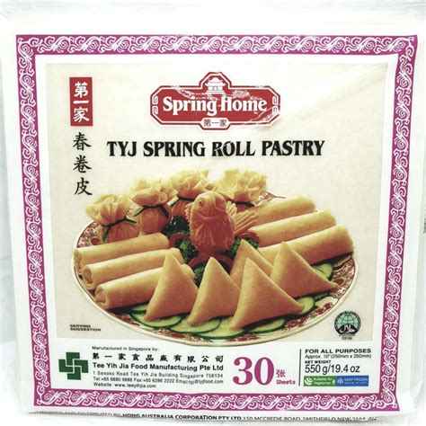 TYJ Spring roll wrapper (Large) 春卷皮 大号 – 30Sheets (550G) – Maxmart