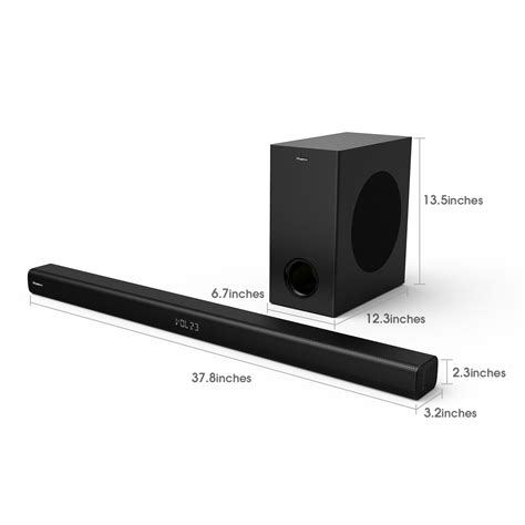 Buy Hisense HS218 2.1 Channel Sound Bar with Wireless Subwoofer, 200W ...