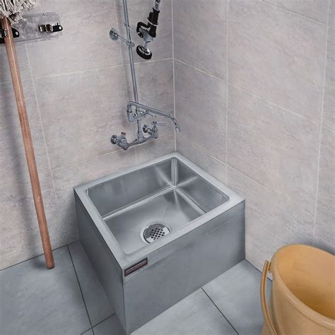 Buy DuraSteel Stainless Steel Floor Mount Mop Sink/Basin with Sink ...
