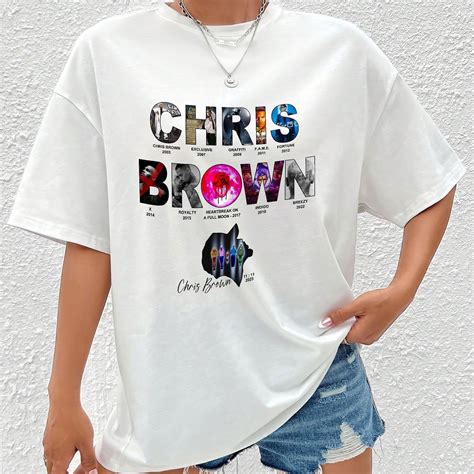 Breezy Bowl XX Tour Shirt | 20 Years of Chris Brown Fan Merch - Walmart.com