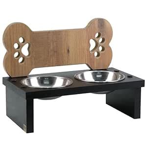 Sabri shopee Dog Elevated Feeder (MDFWOOD) Stand Whit 2 seelbowls Colur ...