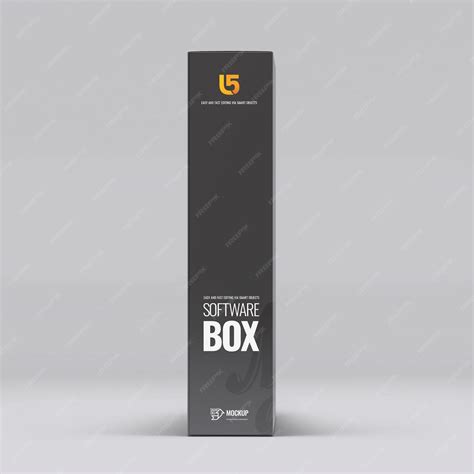 Psd software box mockup | Premium PSD