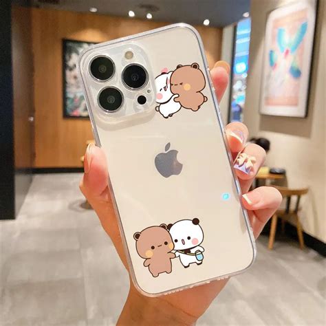 Cute Panda Transparent Silicone case – K L E N C H