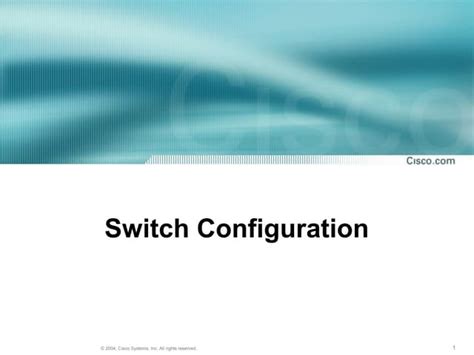 Image result for Switch Config
