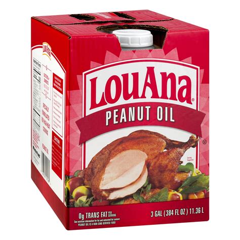 LouAna Pure Peanut Oil, 3 Gallon - Ideal for Deep Frying and High-Heat ...