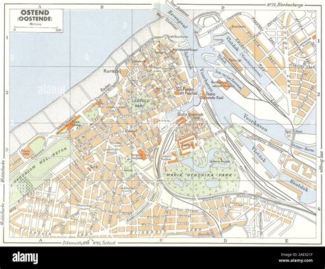 Map Of Ostend Belgium
