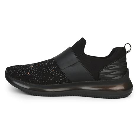 Buy Leap7x Slip-on Athleisure Shoes For Men (Black) Flins-1 By Liberty